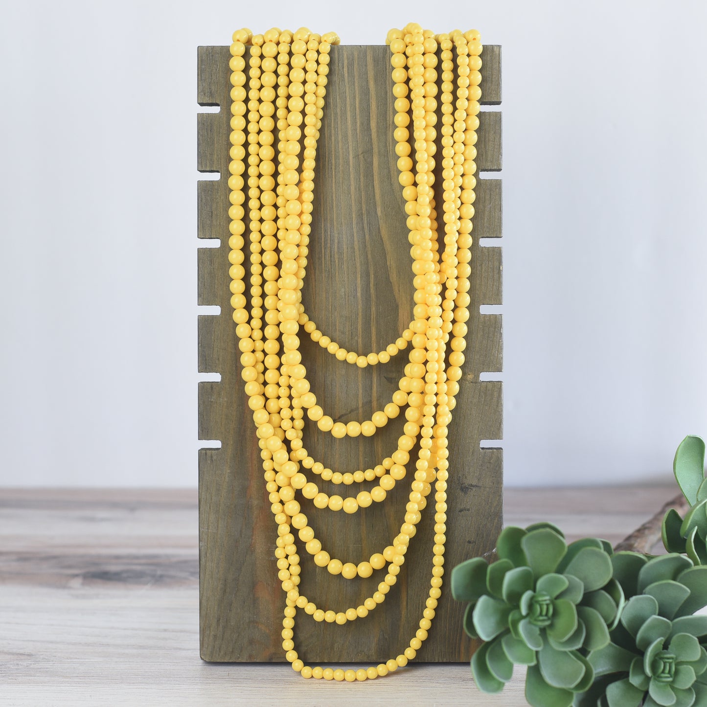 Glory Multi Strand Beaded Statement Necklaces