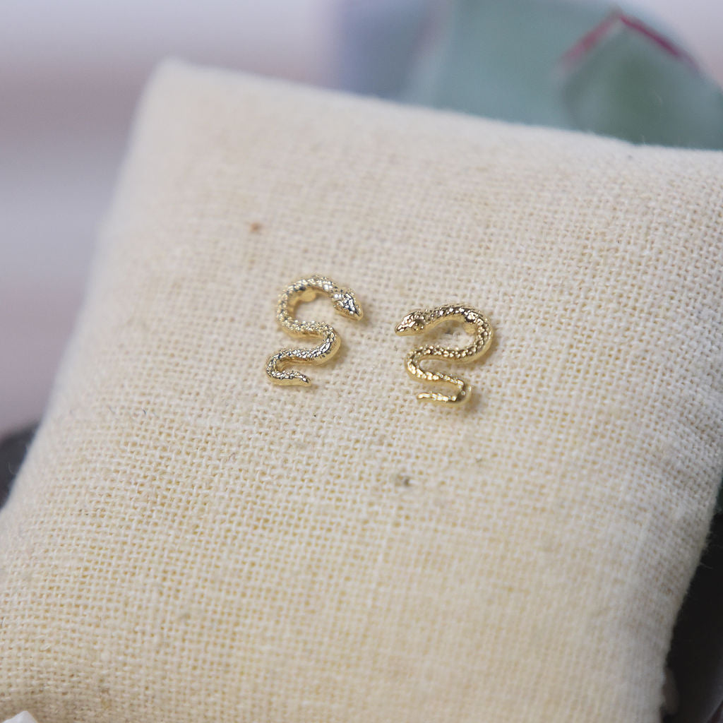 Bindi Trendy Snake Stud Earrings