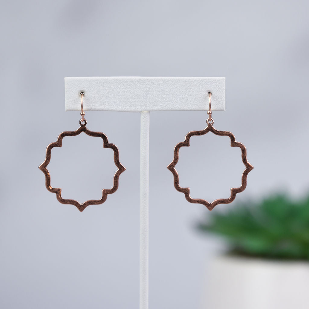 Round Moroccan Dangle Earrings