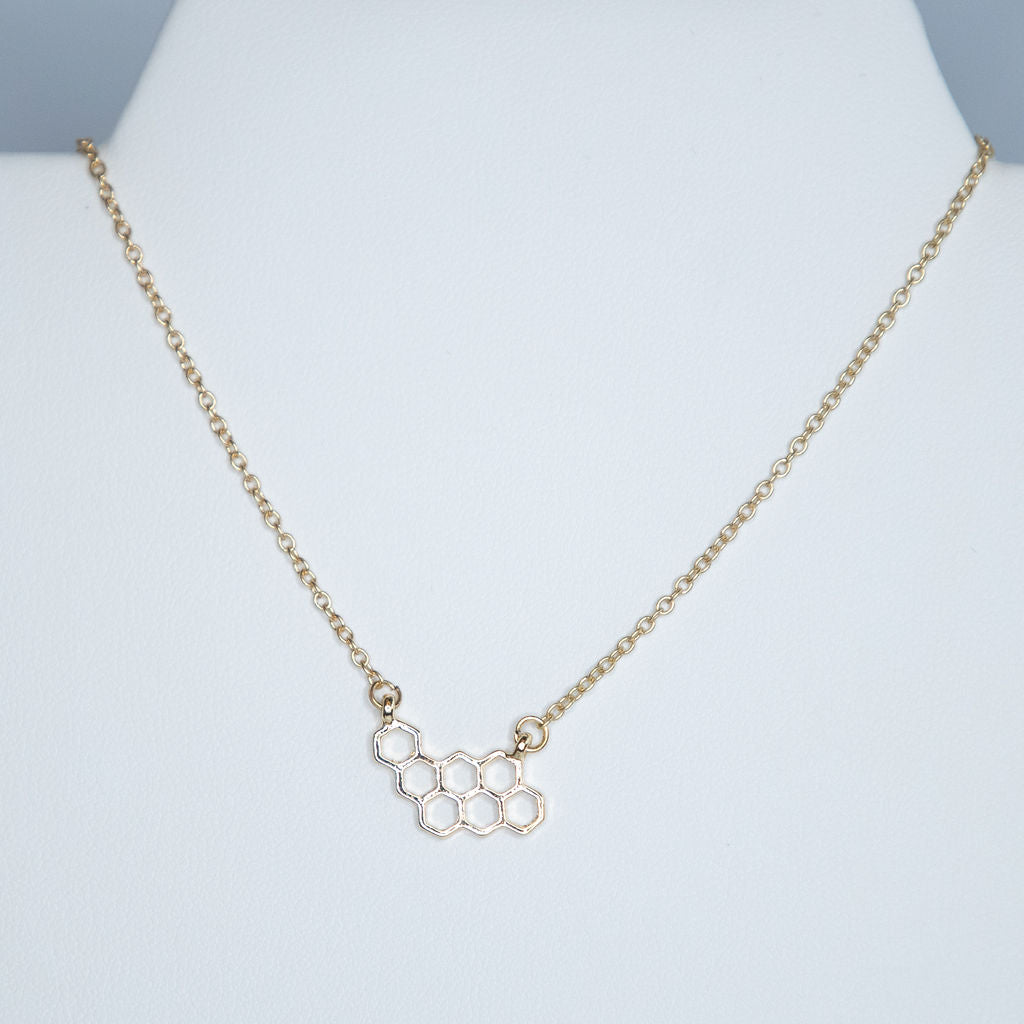Honeycomb Pendant Necklace