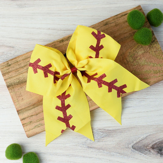 Softball Hair Bows