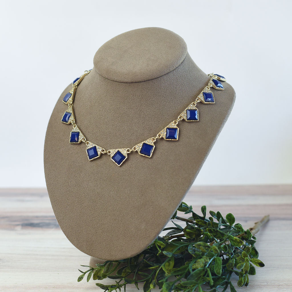 Sabrina Sapphire Statement Necklace