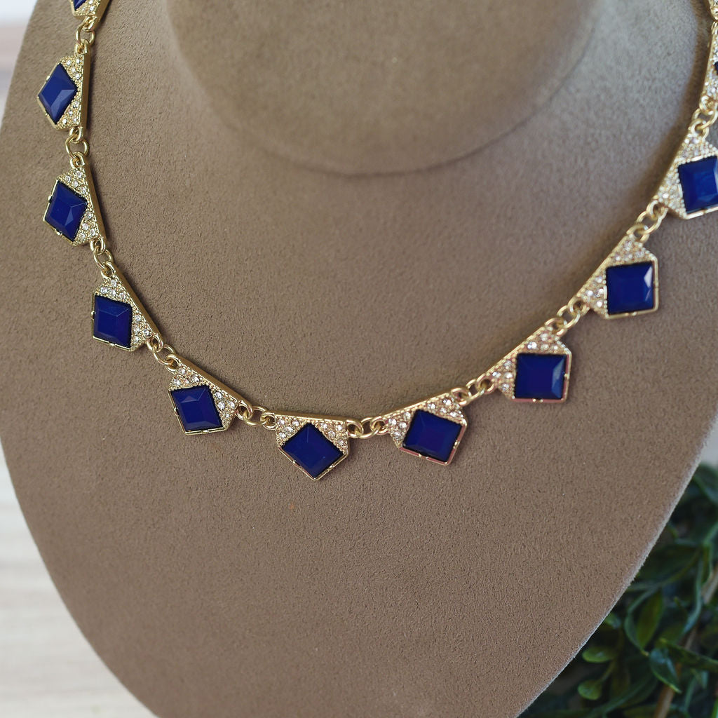 Sabrina Sapphire Statement Necklace