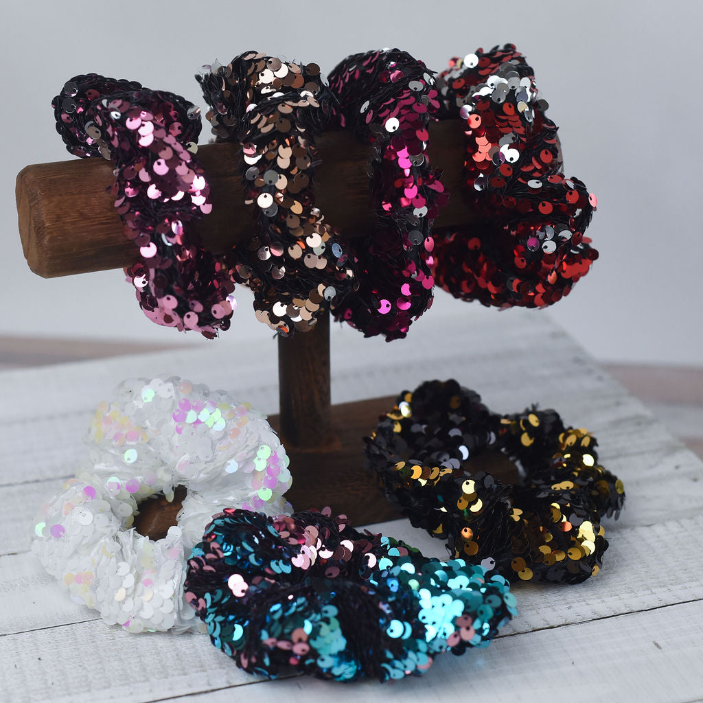 Sequin Hair Scrunch Set (mixed set of 10)