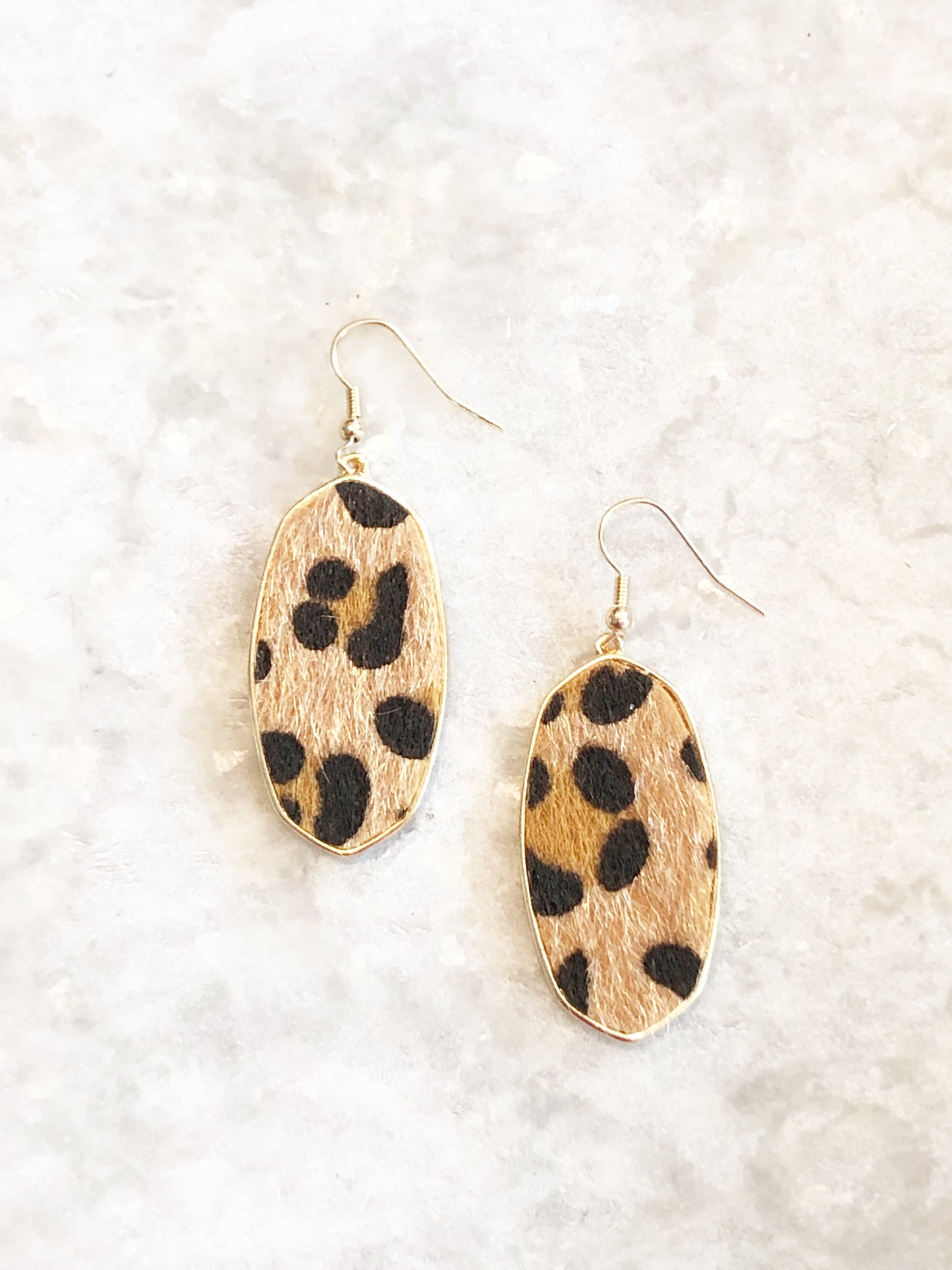 Leopard Dangle Earrings